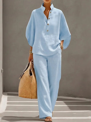 Linen Cotton Two-Piece Set