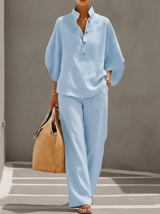 Linen Cotton Two-Piece Set