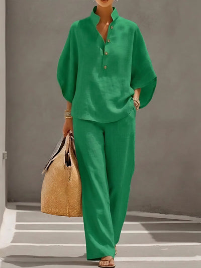 Linen Cotton Two-Piece Set