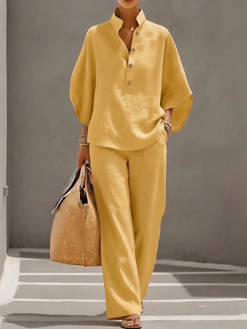 Linen Cotton Two-Piece Set