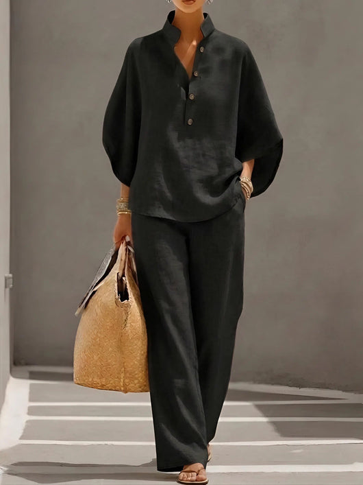 Linen Cotton Two-Piece Set