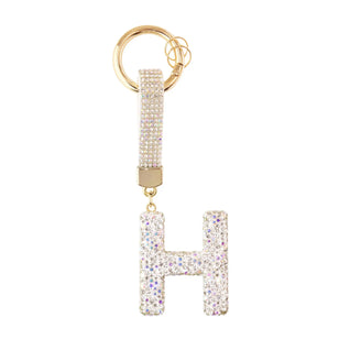 Sparkle Initial – Bag Charm (Silver)