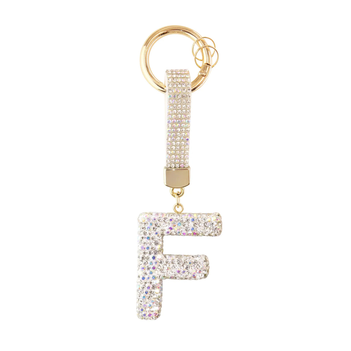 Iniziale Sparkle – Charm per borsa (Argento)