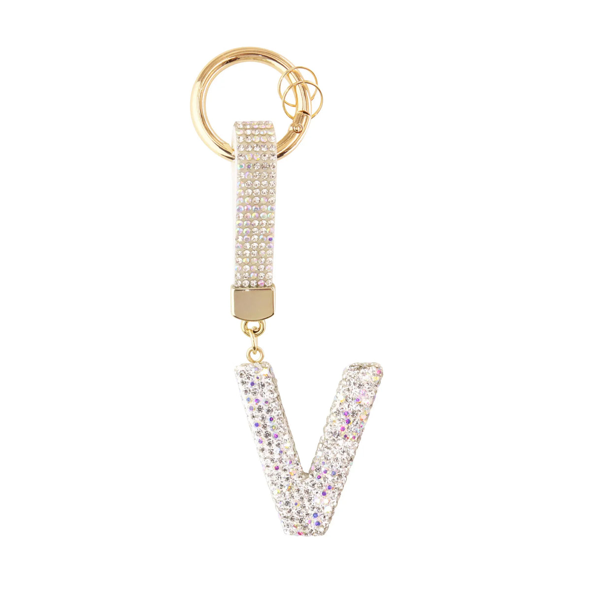 Iniziale Sparkle – Charm per borsa (Argento)