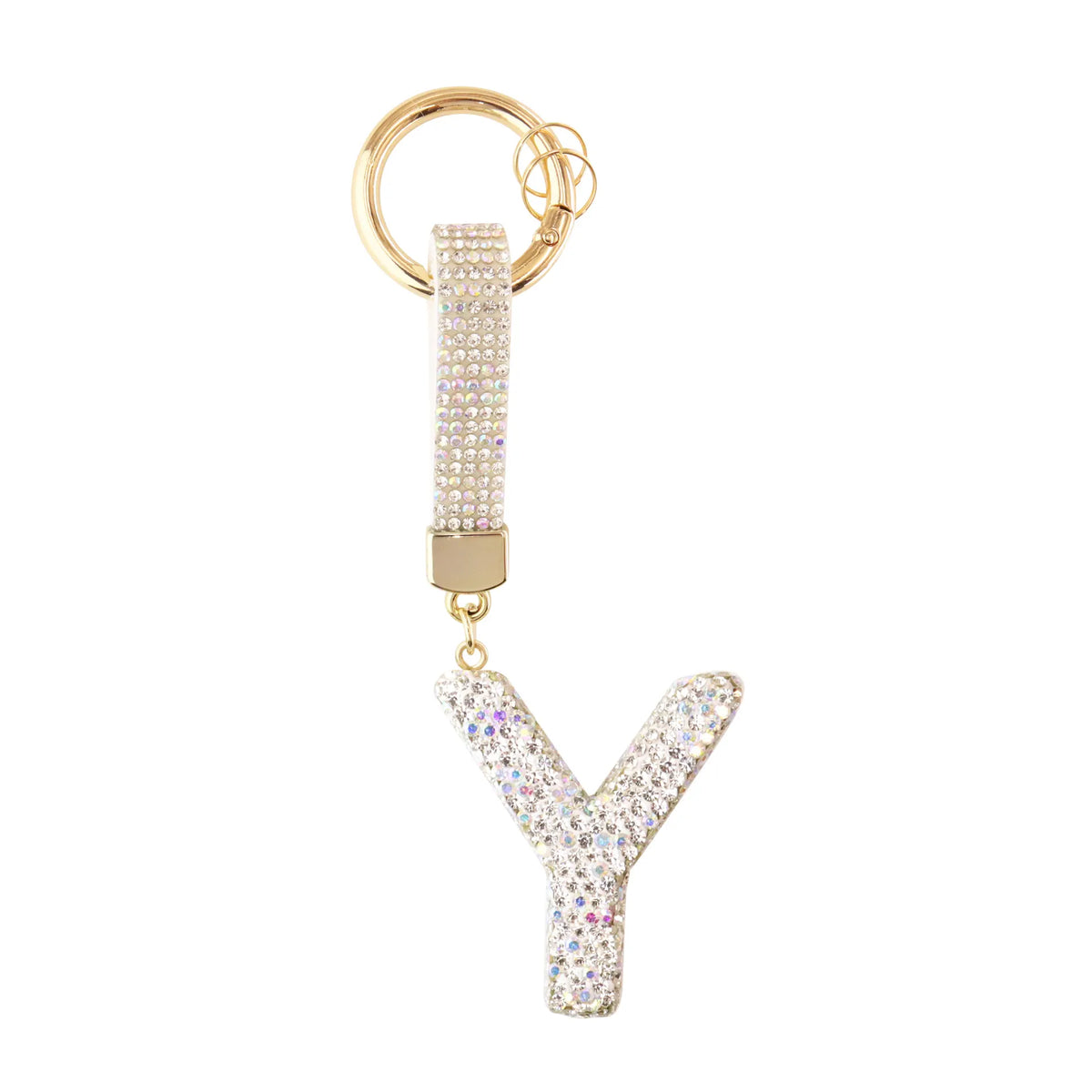 Iniziale Sparkle – Charm per borsa (Argento)