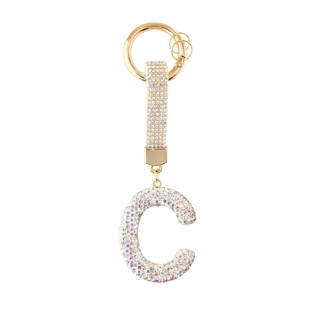 Iniziale Sparkle – Charm per borsa (Argento)
